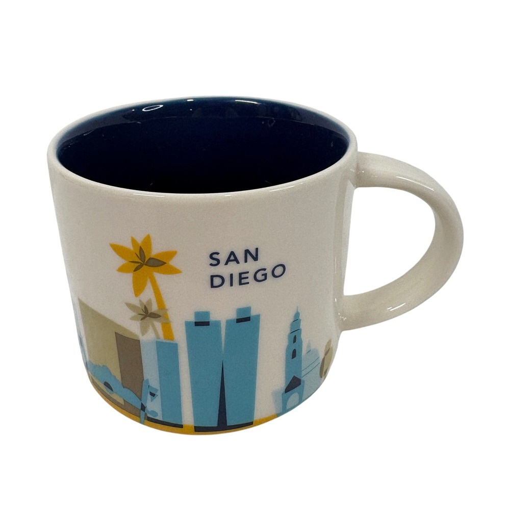Starbucks You Are Here Collection San Diego Coffee Mug 14oz Ceramic City Skyline